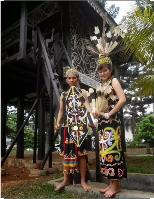Dayak traditional attire